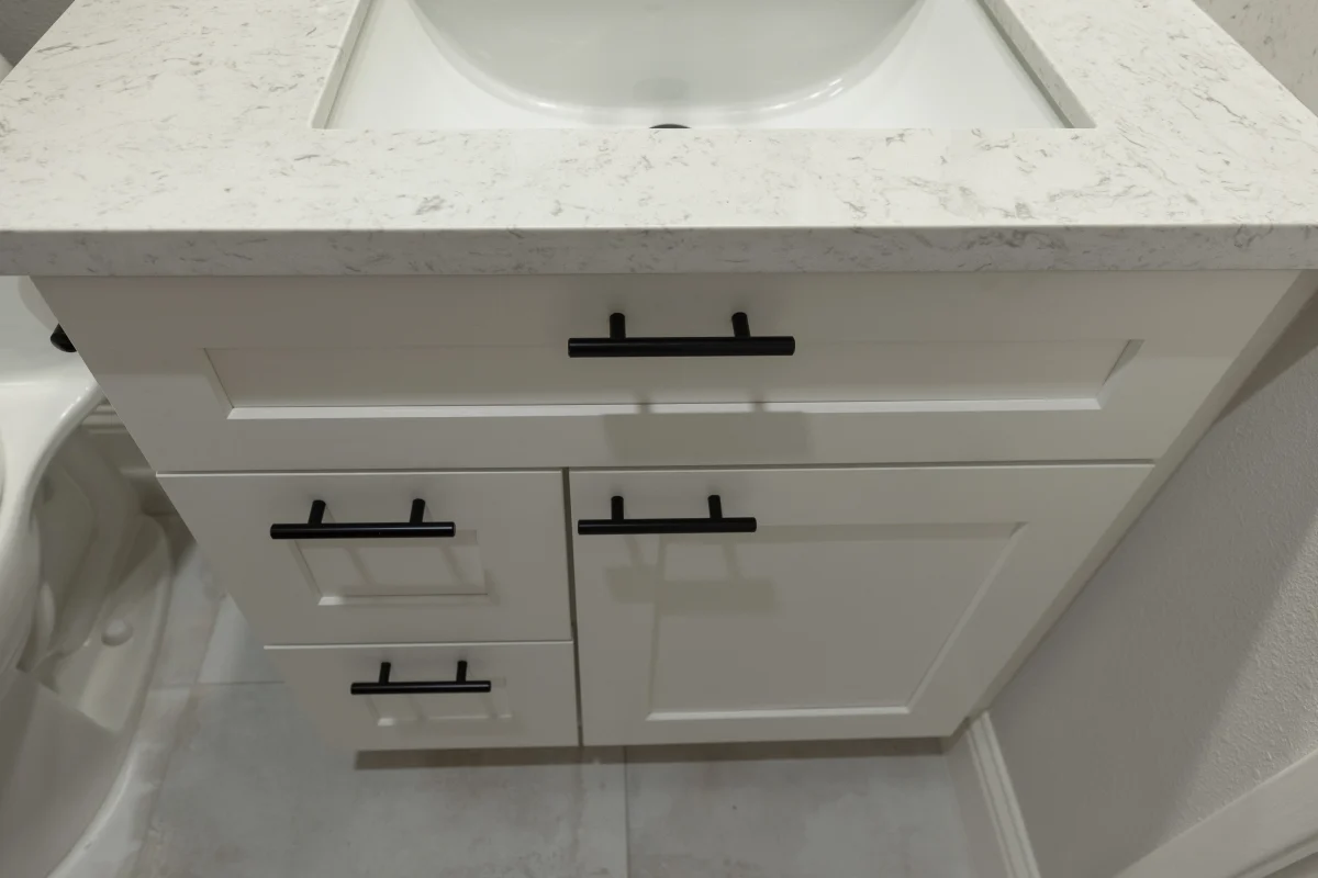 Crisp Contrast Bathroom Remodel, photo 16