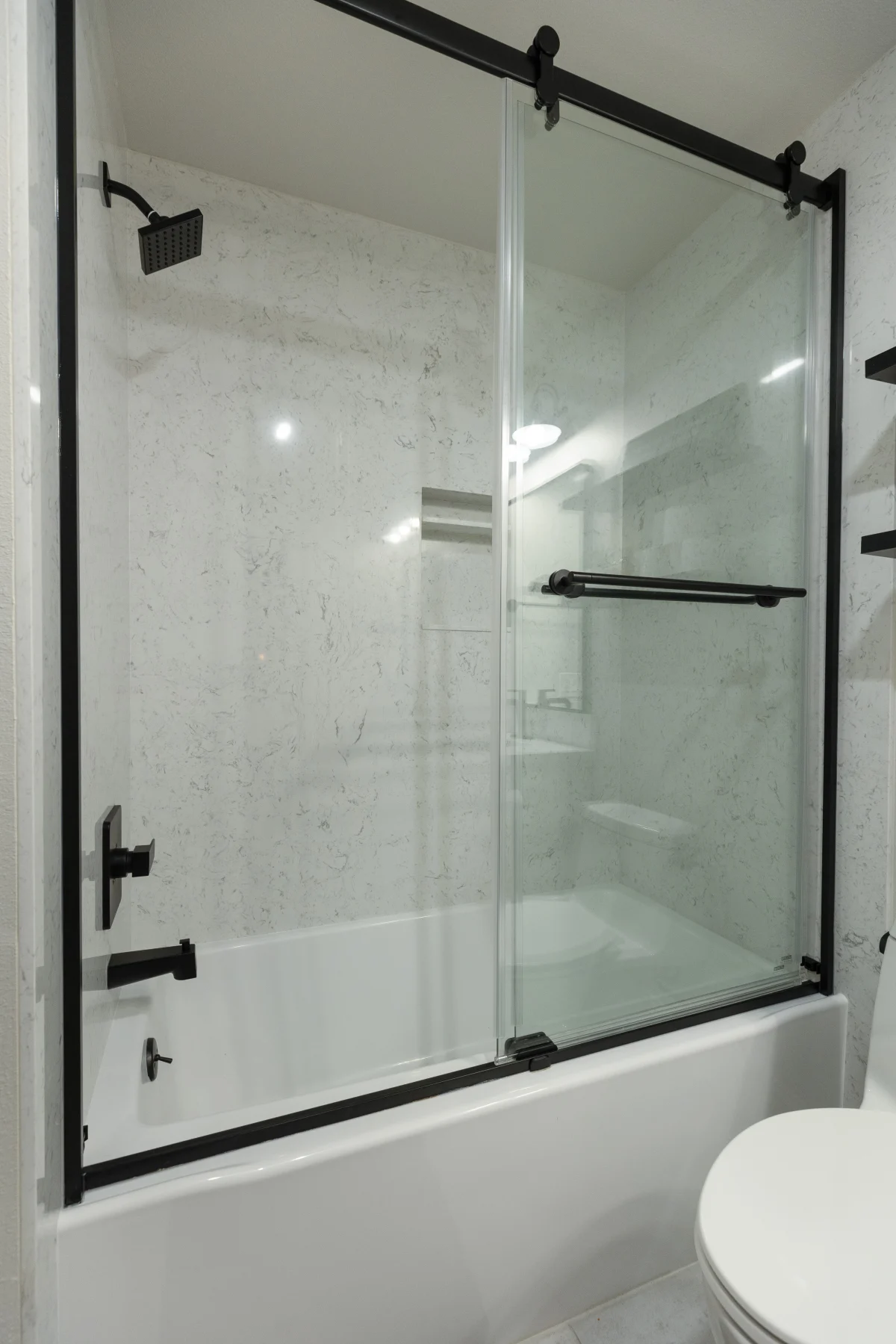 Crisp Contrast Bathroom Remodel, photo 15