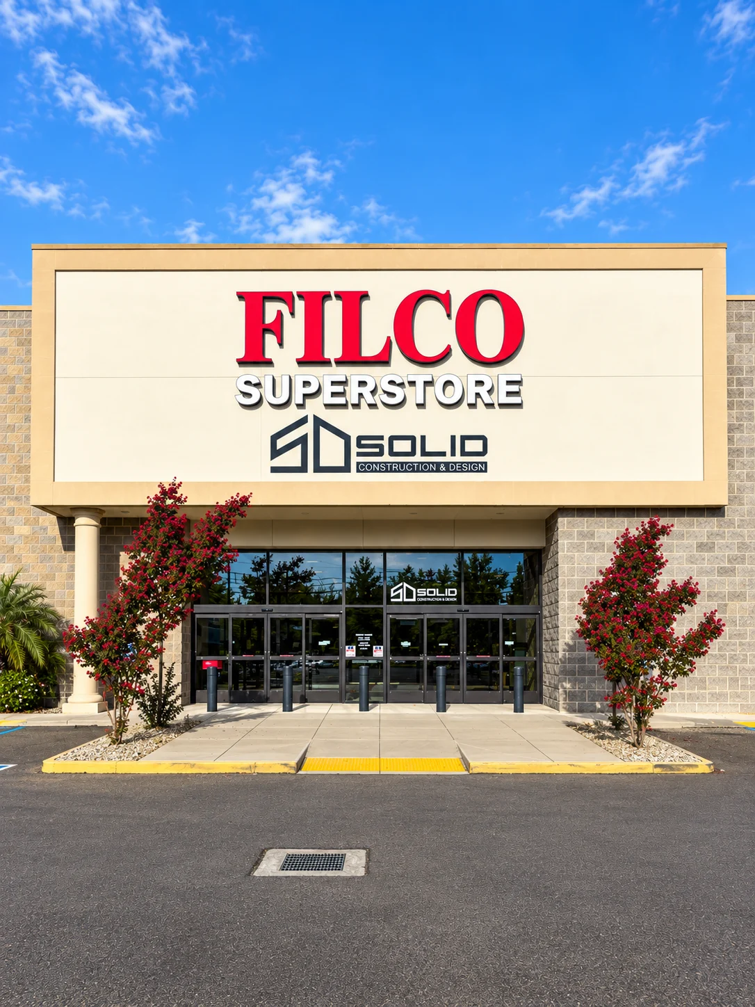 Filco Superstore entrance with the Solid sign