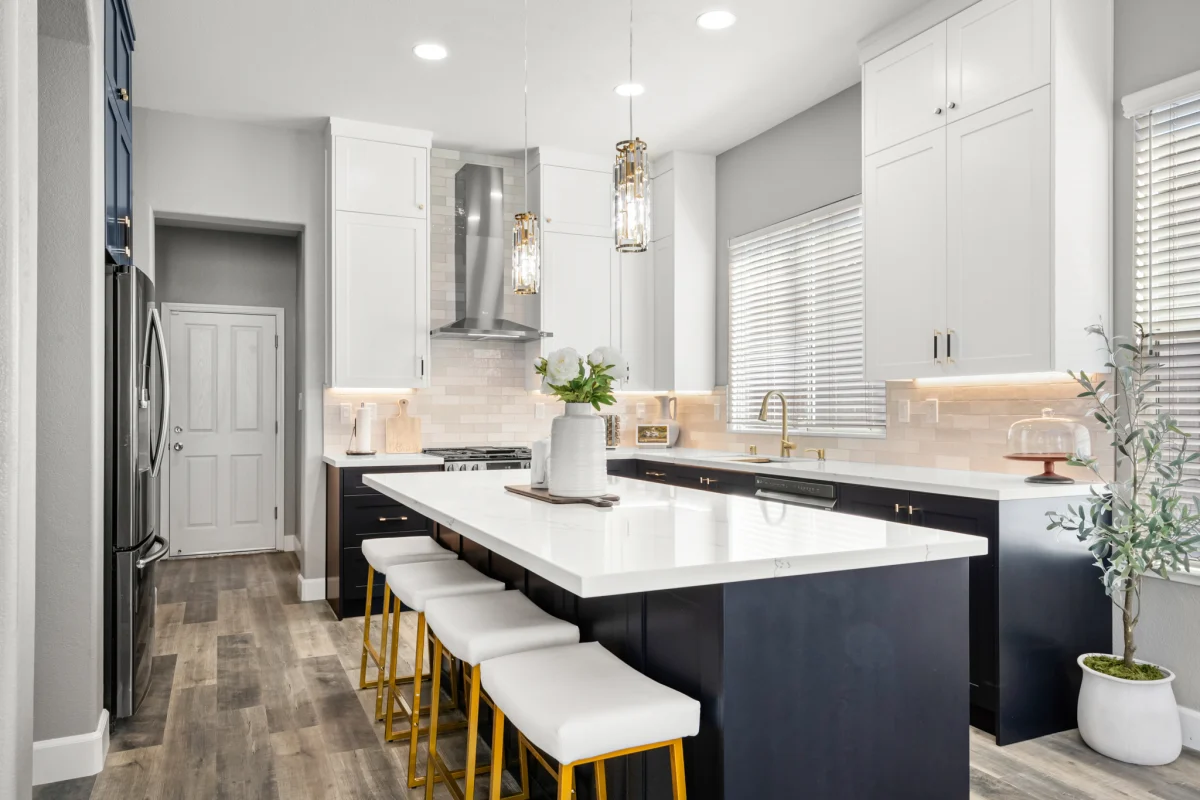 Modern Contrast Kitchen & Primary Bath Remodel, photo 1