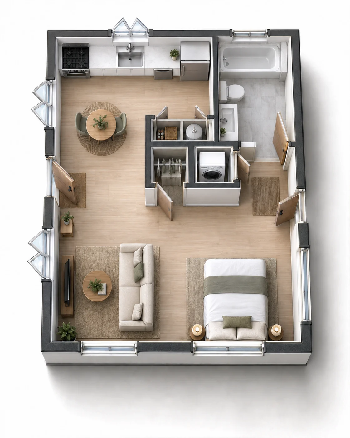 Model A1 – Laurel 3D floor plan