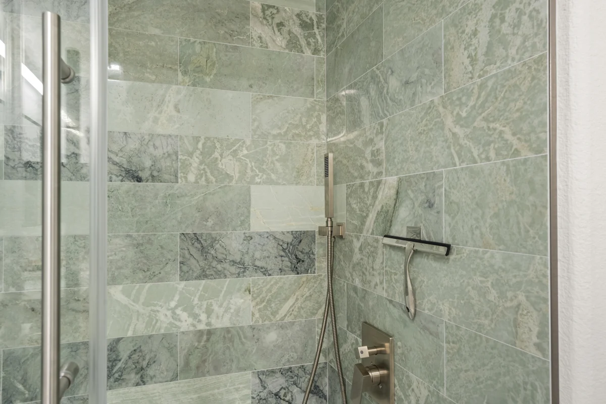 Two Bathroom Remodel with Natural Finishes, photo 1